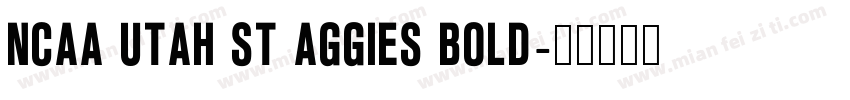 NCAA Utah St Aggies Bold字体转换